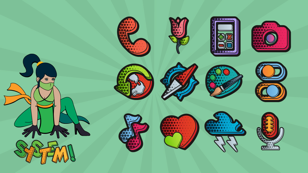 Comics Icon Pack captura de pantalla 