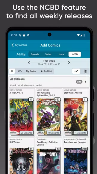 CLZ Comics - comic collection zrzut ekranu 3