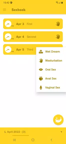 Sex Tracker captura de pantalla 