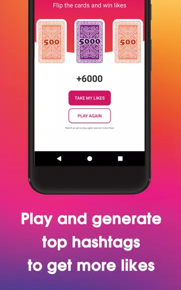 Screenshot LikesBooster Free - Get More Likes using Hashtags 2