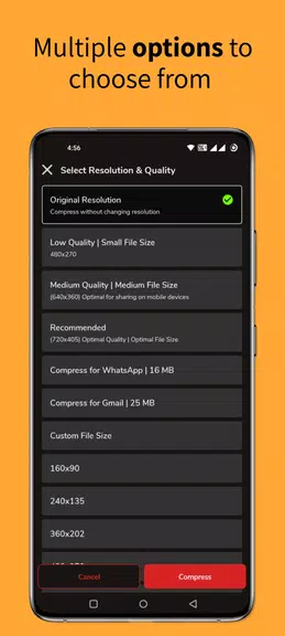 Reduce & compress video size screenshot 4