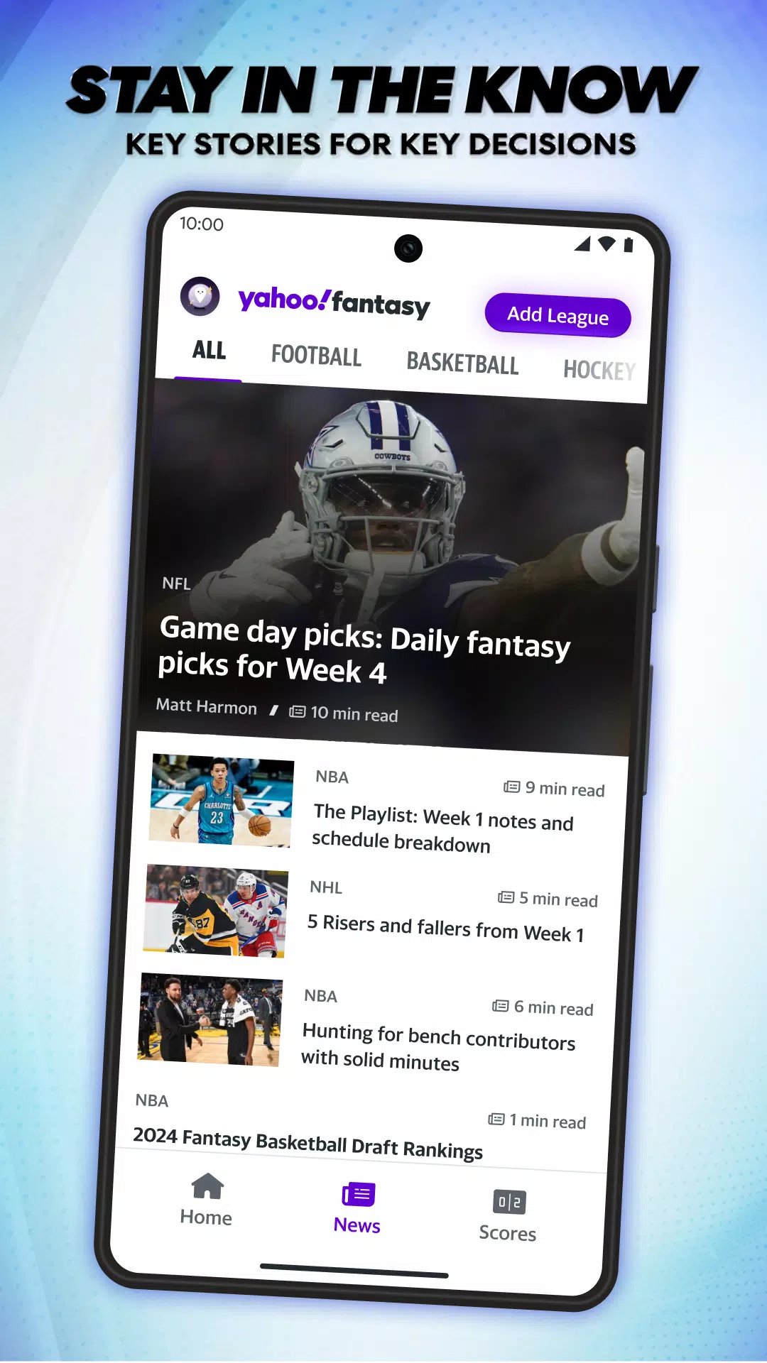 Yahoo Fantasy: Football & more Screenshot 4