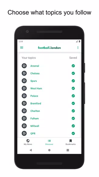 Football.London captura de pantalla 