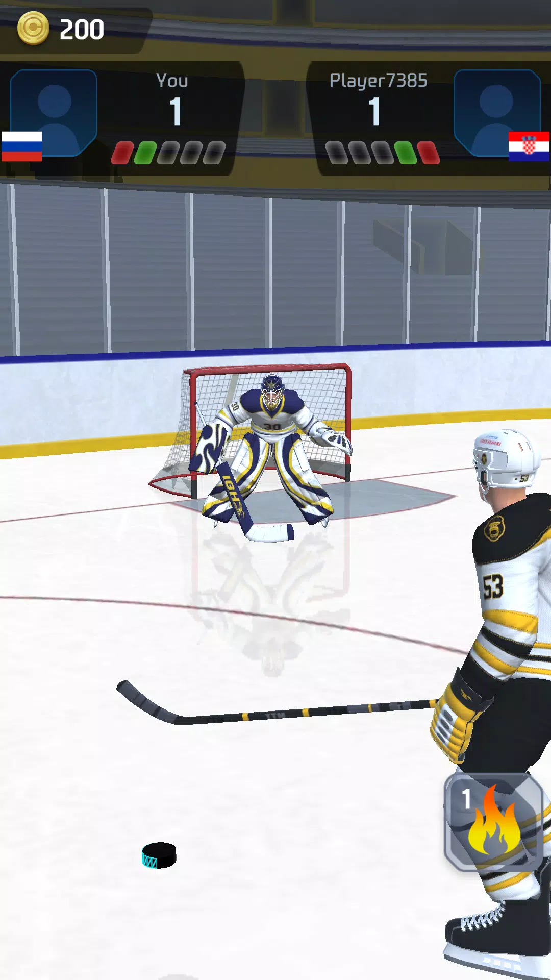 Hockey Game Stars 3D Screenshot 1