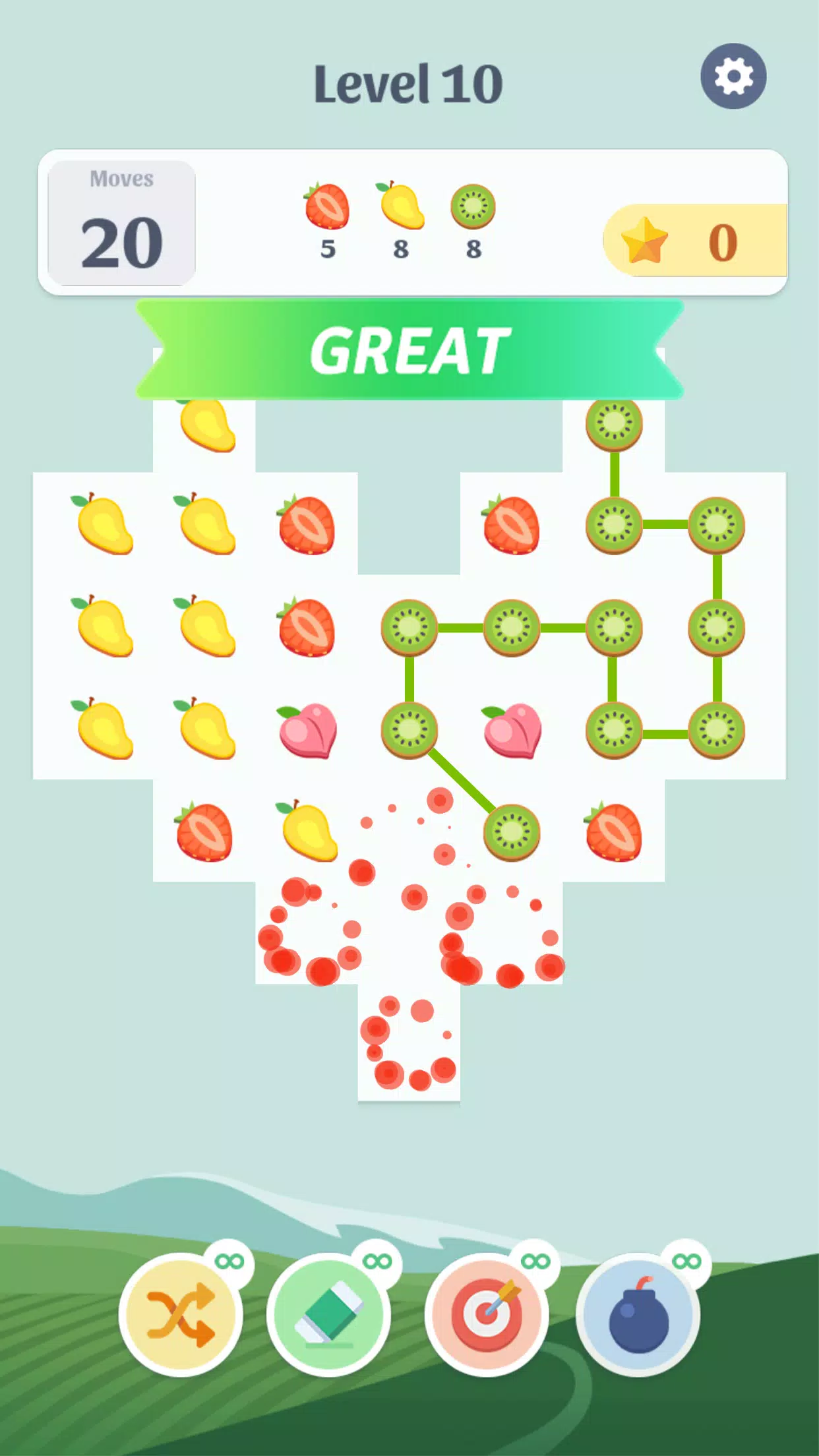 Fruit Game: Connect & Blast captura de pantalla 