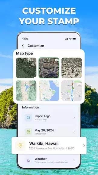 GPStamp: GPS Map Stamp Camera ဖန်သားပြင်ဓာတ်ပုံ 4