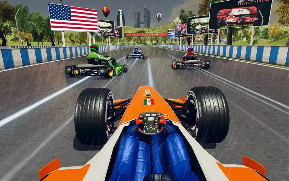 Go Kart Racing Games 3D Stunt captura de pantalla 