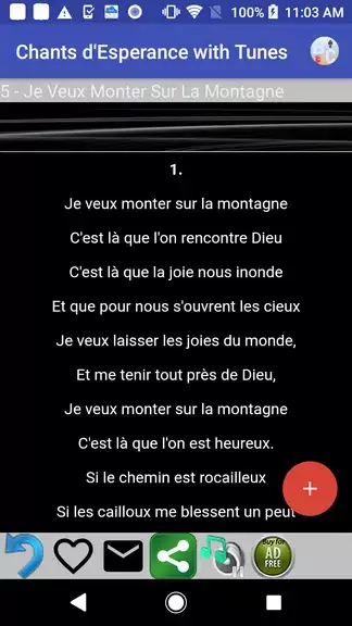 Chants D’Esperance with Tunes screenshot 4