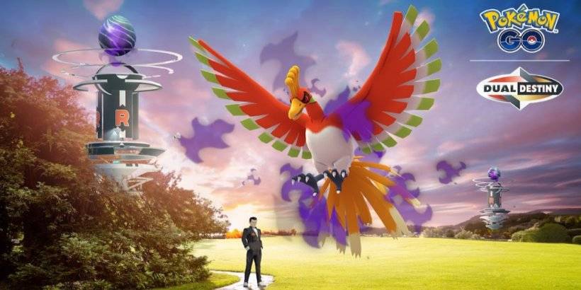 Equipe Go Rocket Returns para a semana de moda, Shadow Ho-oh Raid Day