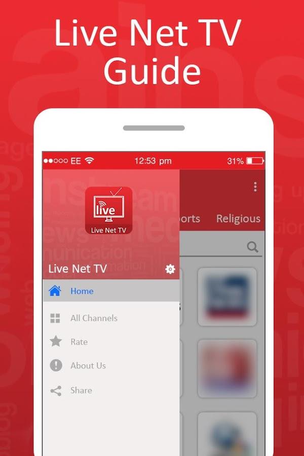 Live Net TV Streaming Guide ảnh chụp màn hình 3