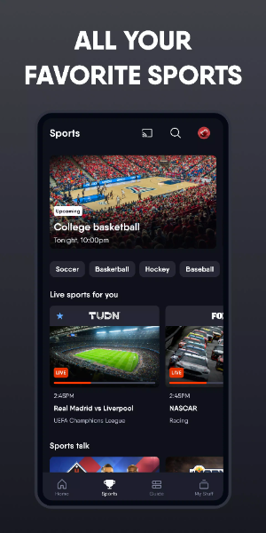 Fubo: Watch Live TV & Sports Captura de tela 2