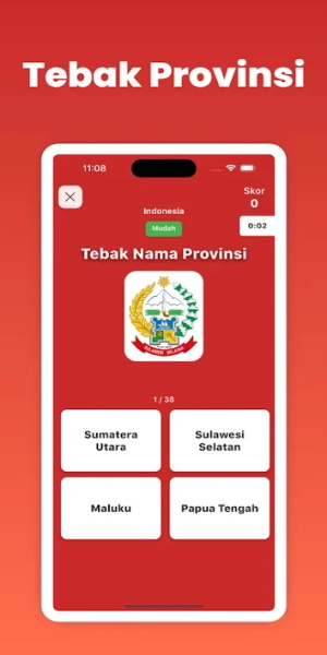 Tebak Nama Negara & Provinsi Capture d'écran 3