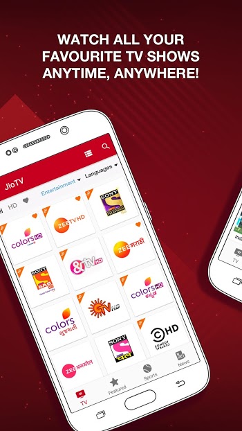 Jio TV Mod ဖန်သားပြင်ဓာတ်ပုံ 1