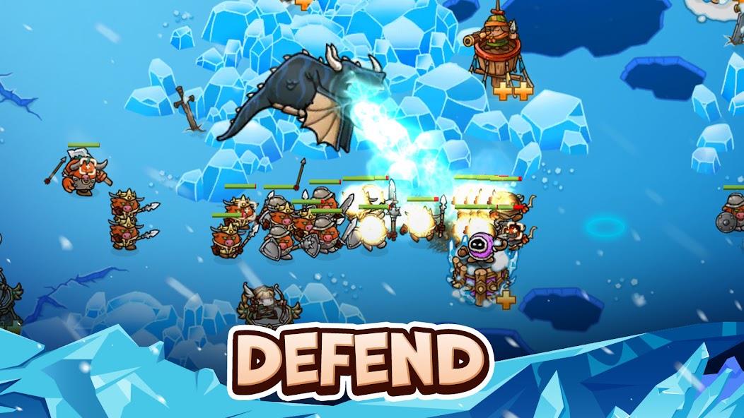 Crazy Defense Heroes - TD Game Mod ဖန်သားပြင်ဓာတ်ပုံ 1