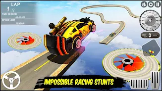 Impossible GT Racing Car Stunt экрана 1