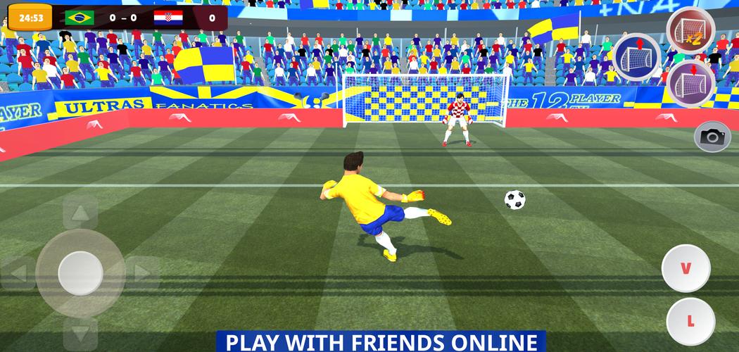 Goalie Wars Football Online zrzut ekranu 1