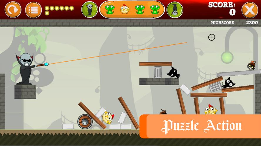 Mr Vampire - Physics Puzzle экрана 1