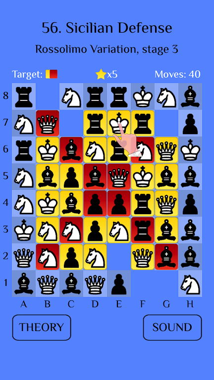 Chess Match-3: Sicilian ဖန်သားပြင်ဓာတ်ပုံ 1