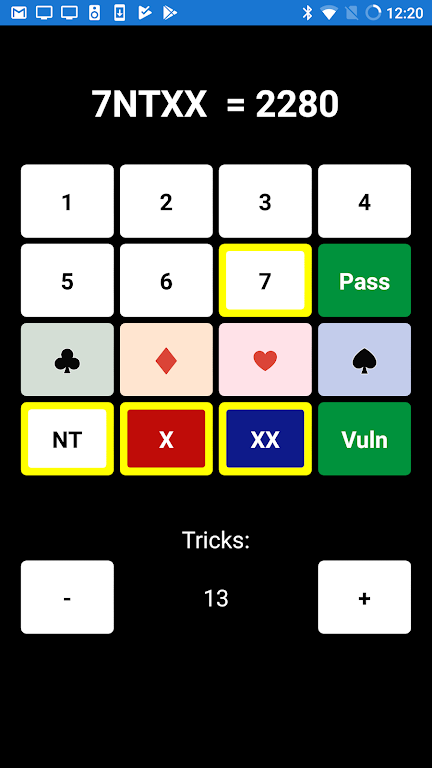 Bridge Scoring Helper স্ক্রিনশট 2
