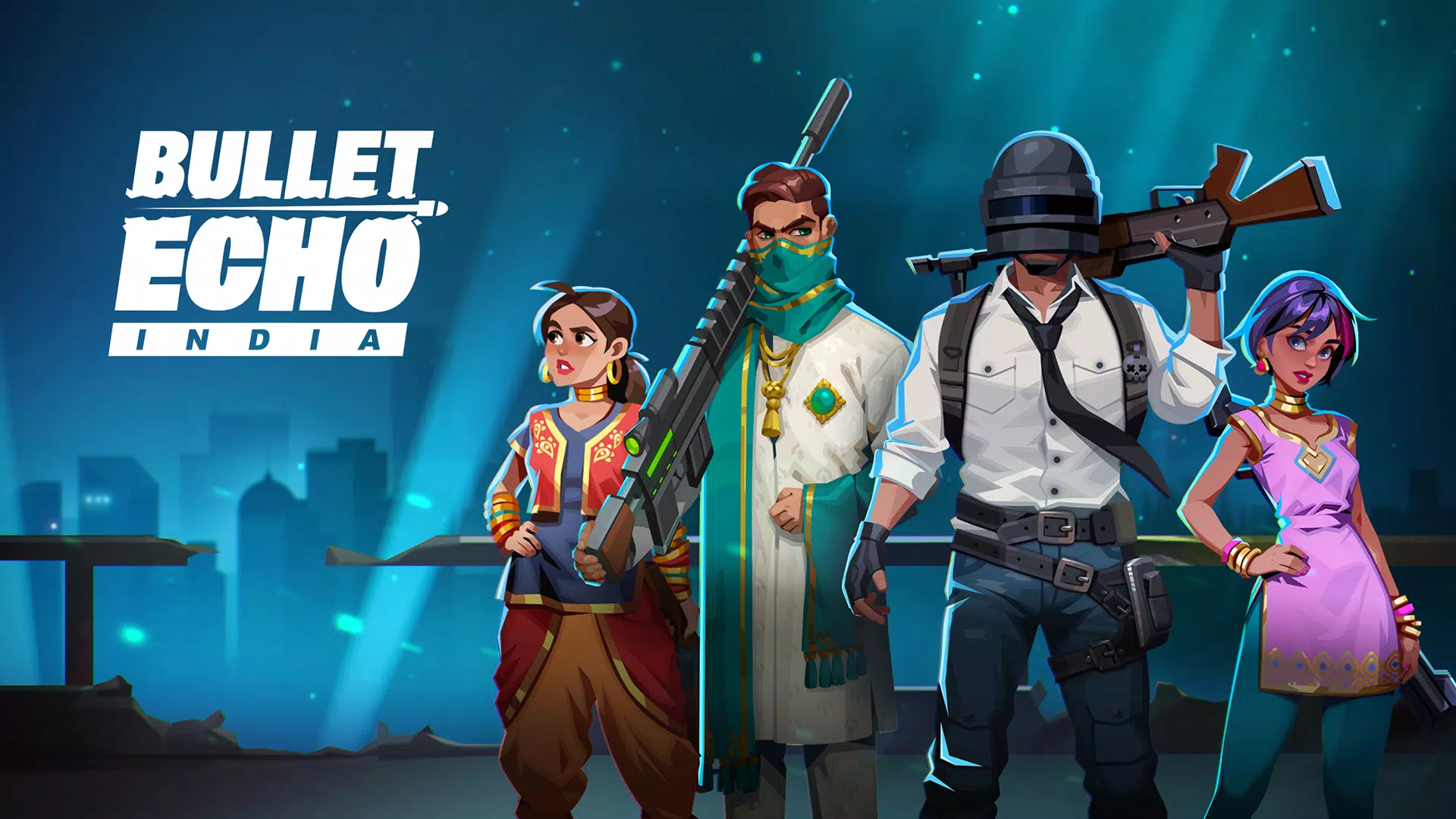 Bullet Echo India: Gun Game Screenshot 1