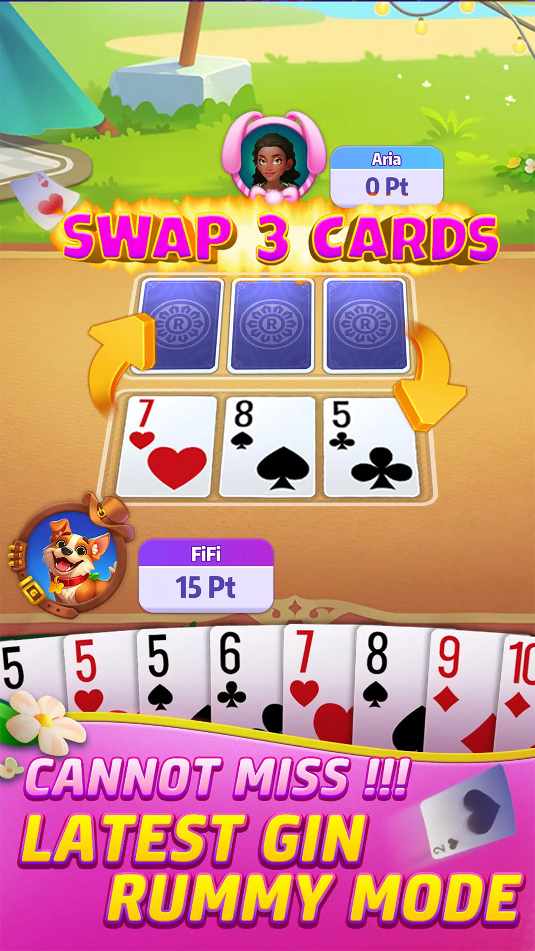 Gin Rummy Frenzy ảnh chụp màn hình 2