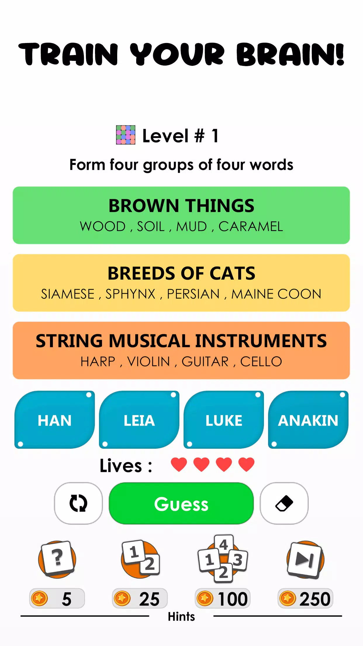 Screenshot Words: Associations Word Game 4