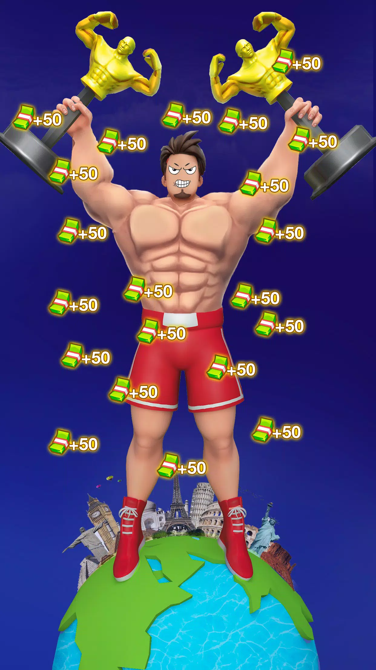 Gym Clicker Hero: Idle Muscles स्क्रीनशॉट 2