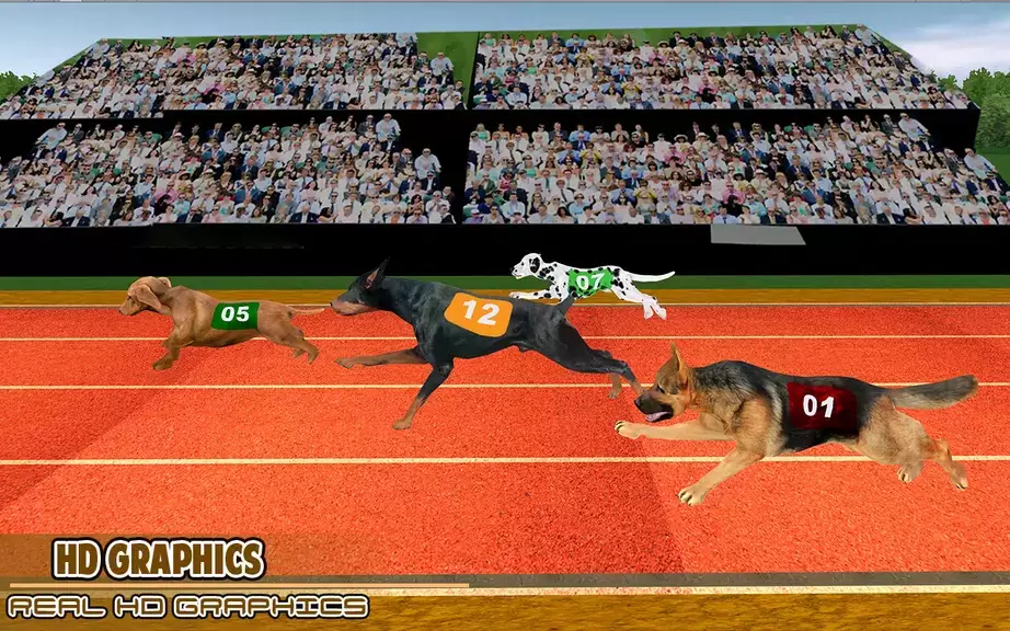 Dog racing games - dog game 3d ဖန်သားပြင်ဓာတ်ပုံ 3