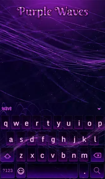 Purple Waves Wallpaper ဖန်သားပြင်ဓာတ်ပုံ 2