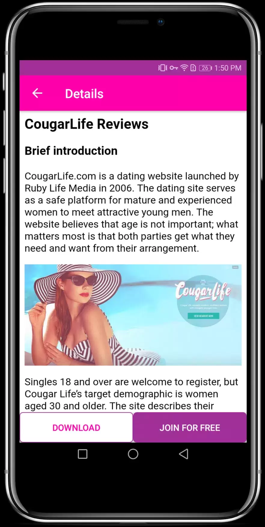 Cougar Dating Apps for Mature & Older Women স্ক্রিনশট 4