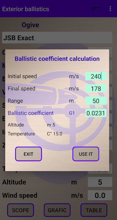 External ballistics calculator ဖန်သားပြင်ဓာတ်ပုံ 4