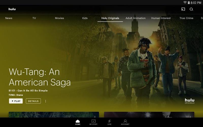 Hulu for Android TV স্ক্রিনশট 1