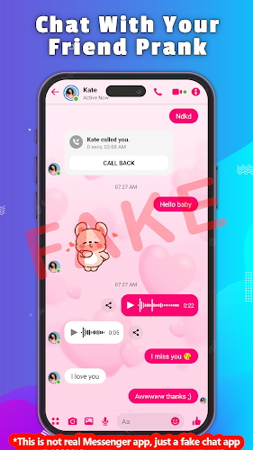 Fake Chat - Prank Message Capture d'écran 2