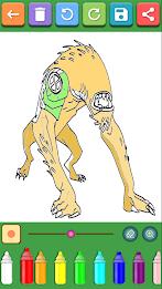 Alien Ben Coloring Pages zrzut ekranu 3