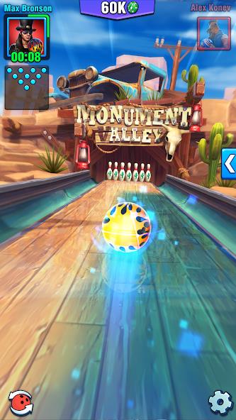 Bowling Crew — 3D bowling game Mod captura de pantalla 