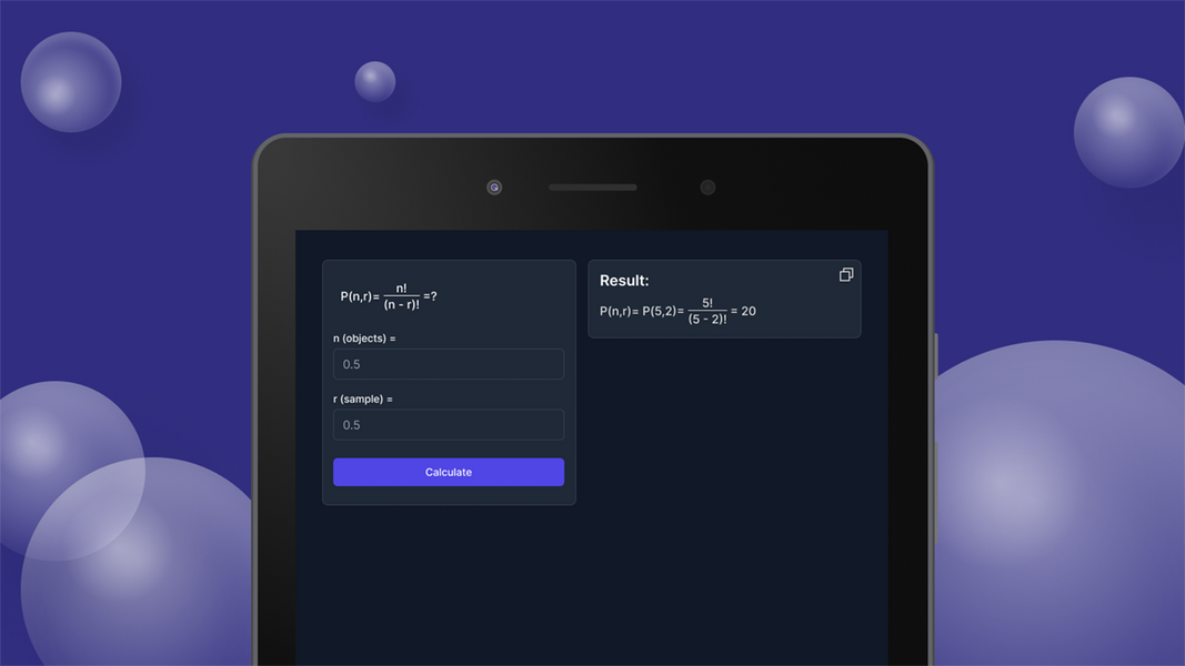 Screenshot Permutations Calculator 1