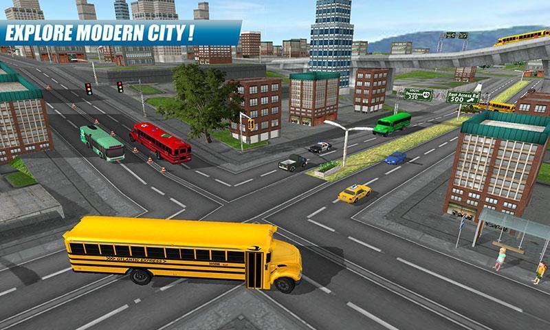 School Bus Driving Game स्क्रीनशॉट 3