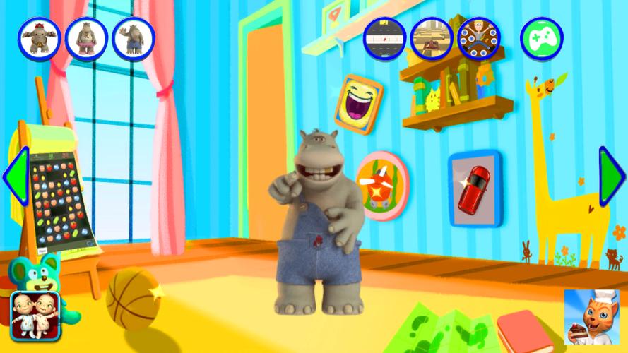 Talking Hippo Rock экрана 2