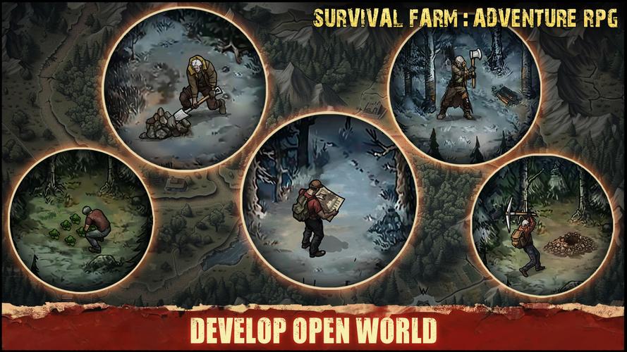 Survival Farm: Adventure RPG ảnh chụp màn hình 1