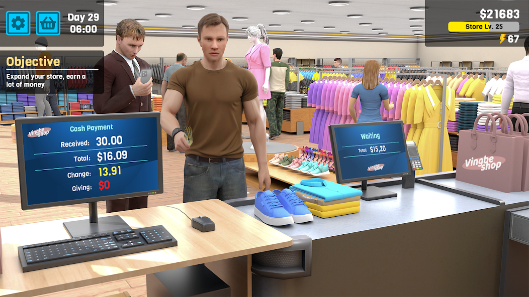 Clothing Store Simulator Mod ekran görüntüsü 3