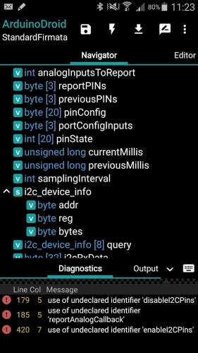ArduinoDroid Screenshot 2