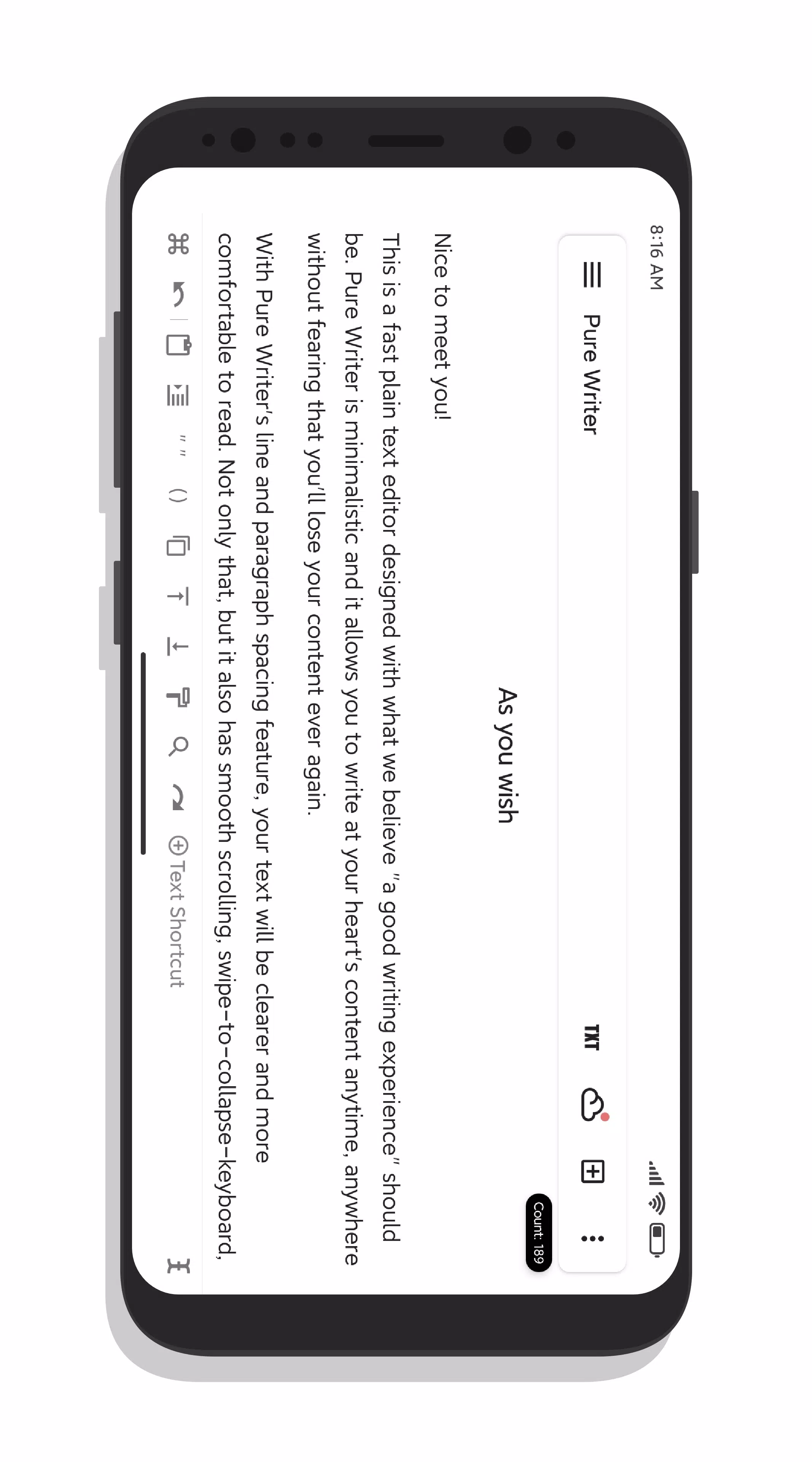 Pure Writer - Writing & Notes Screenshot 3