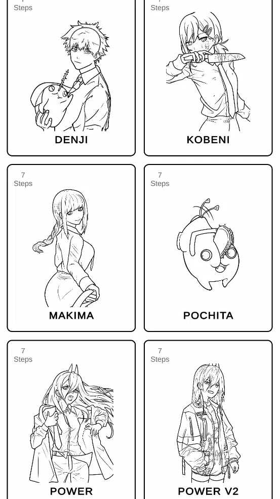 How to draw Chainsaw Man ekran görüntüsü 2