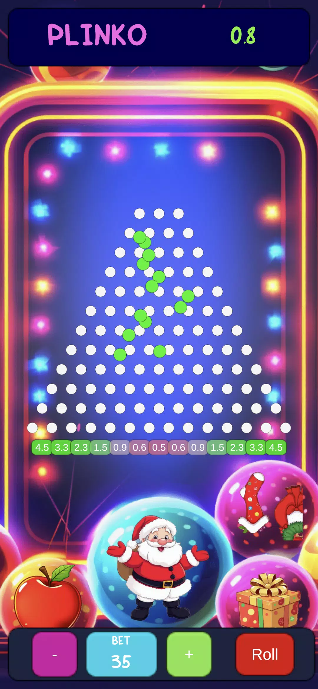 Christmas Plinko Fight captura de pantalla 