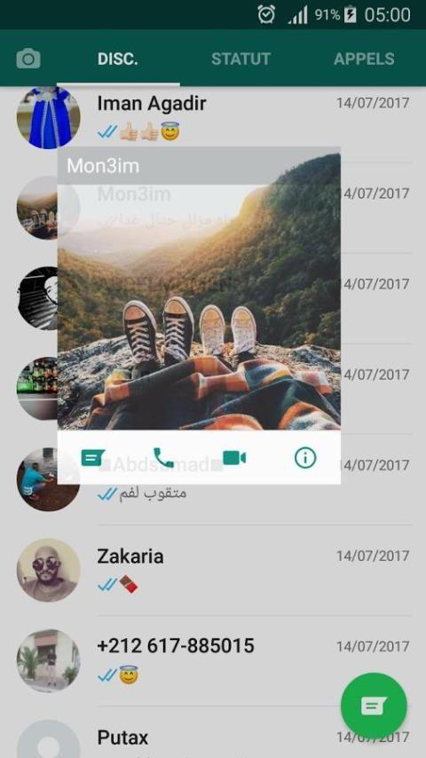 WatsAp Messenger Capture d'écran 2