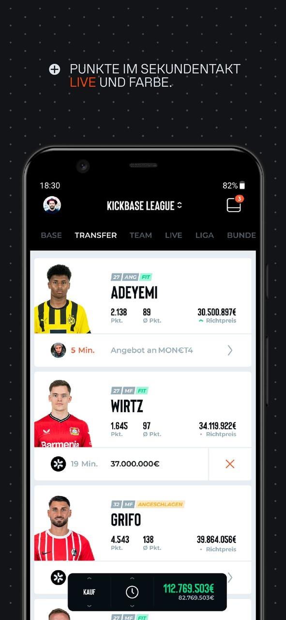 Kickbase Bundesliga Manager स्क्रीनशॉट 4