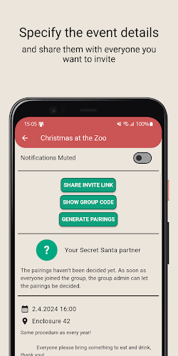 Secret Santa Helper App ảnh chụp màn hình 1