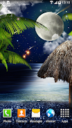 Tropical Night Live Wallpaper ảnh chụp màn hình 1