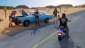 Motorcycle Long Road Trip Game zrzut ekranu 2