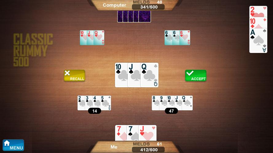 Rummy 500 screenshot 2